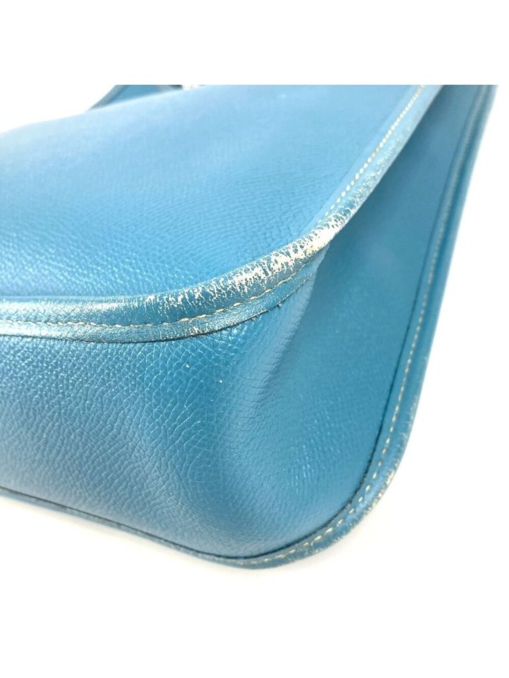 Hermes Shoulder Bag Vespa PM Leather Blue Jean - Picture 6 of 9